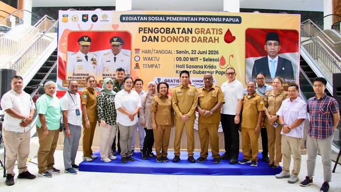 Wamendagri Puji Gebrakan Kesehatan Pemprov Papua: Layanan Gratis dan Donor Darah Sentuh Hati Masyarakat