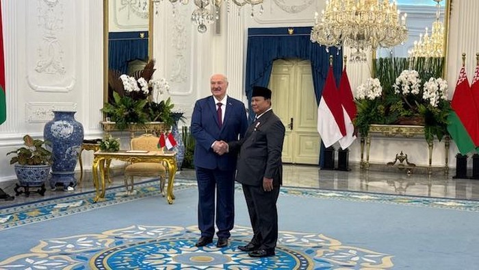 Prabowo Terima Kunjungan Presiden Belarus dengan Upacara Kenegaraan