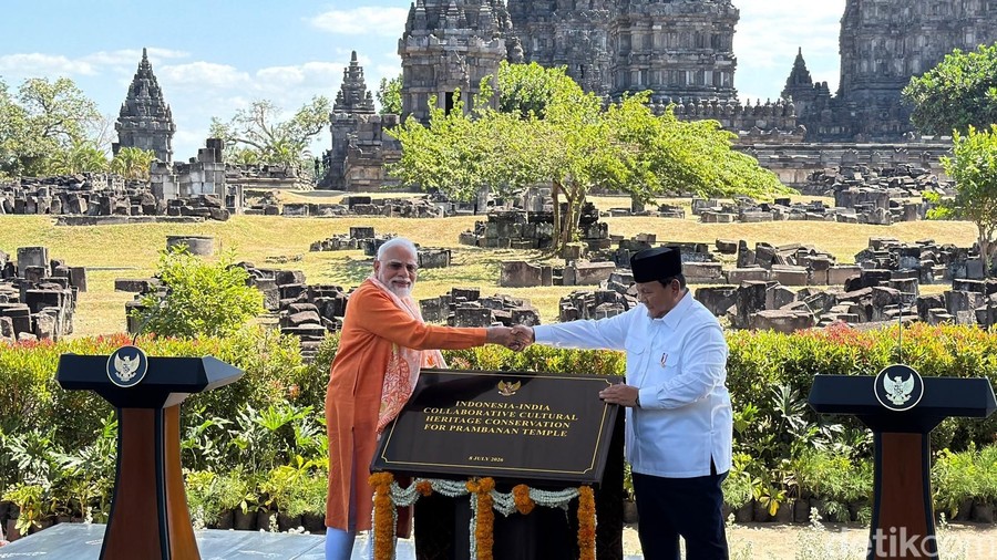 Restorasi Candi Prambanan Resmi Dimulai, Indonesia-India Jalin Kerja Sama 10 Tahun