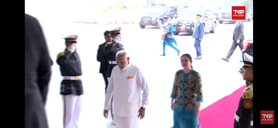 PM India Narendra Modi Buka Pidato di DPR dengan Ucapan “Selamat Siang”