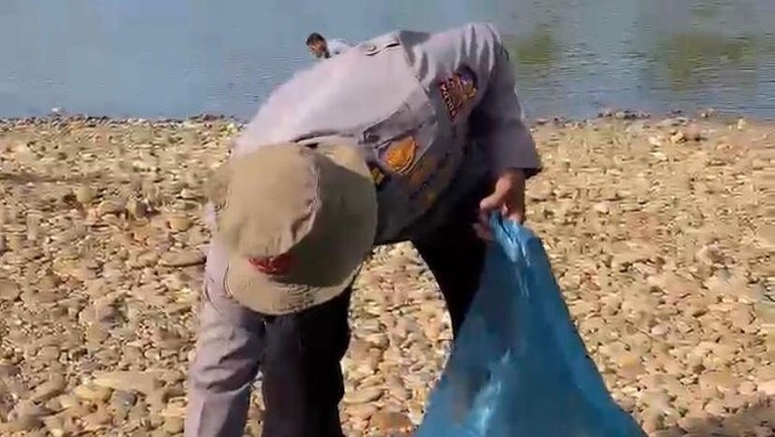 Gerakan ASRI Polda Riau: Polisi dan Warga Kompak Bersihkan Sungai Subayang Jelang Hari Bhayangkara