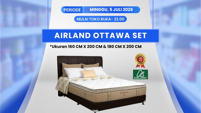 Transmart Full Day Sale Hadir Lagi, Tempat Tidur Airland Diskon Besar-besaran