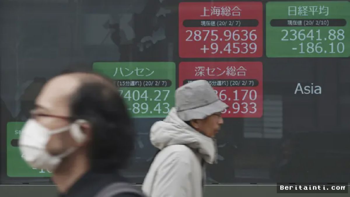Tokyo — Bursa Asia Tertekan Lonjakan Kasus Virus Corona