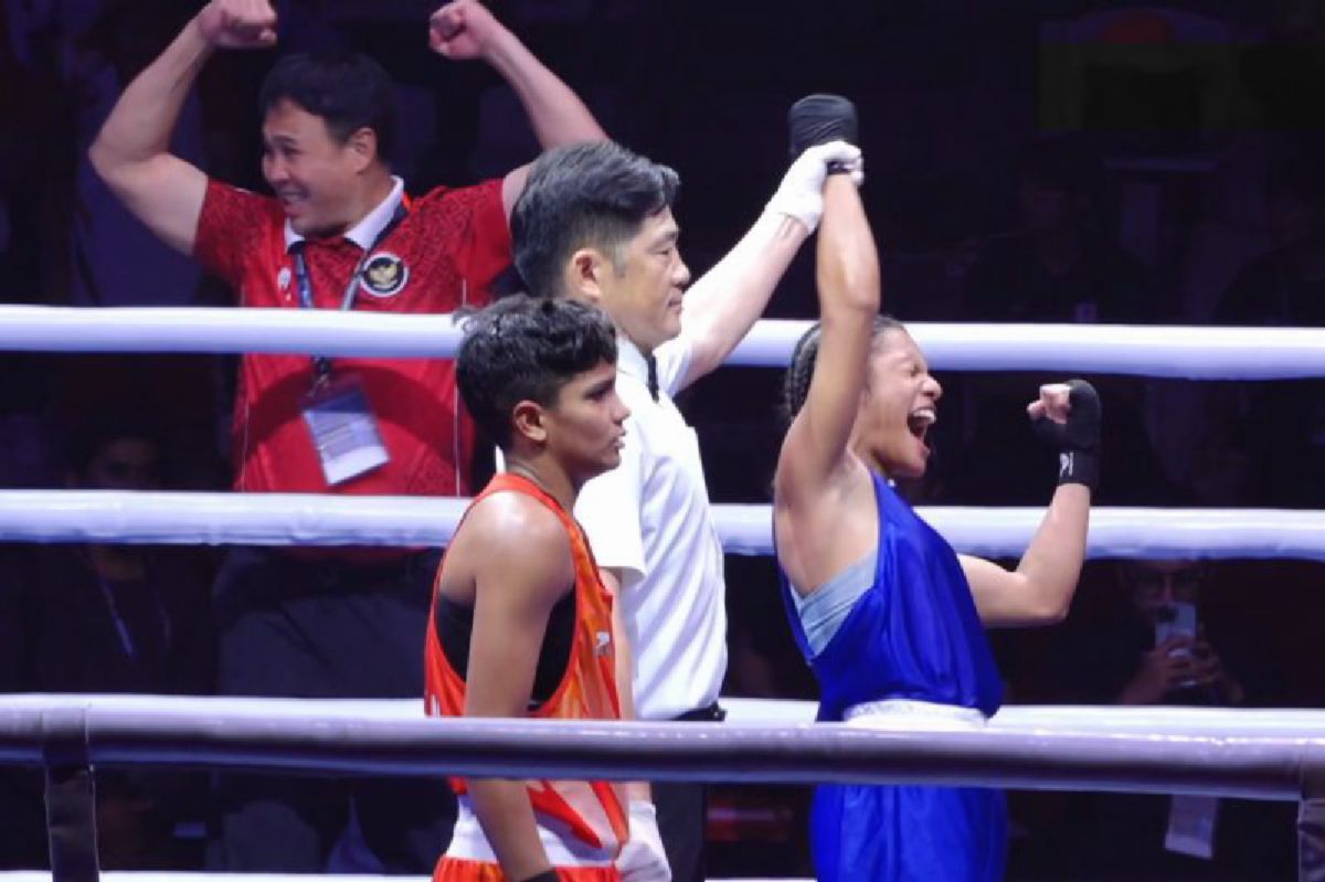 Anggie Intania Chalik Sumbang Emas Pertama Indonesia di Asian Boxing